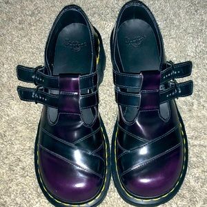 Dr Martens Allisa Mary Janes, purple, black